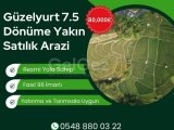 Güzelyurt Yatırıma ve Tarımsal Gelişime uygun, Resmi Yolu olan 7.5 Dönüm arazi