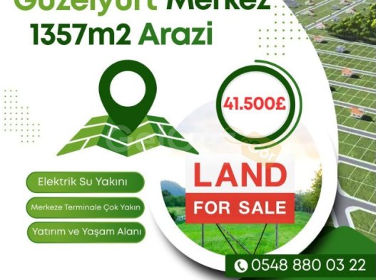 GÜZELYURT MERKEZDE SATILIK 1 DÖNÜM ARSA.