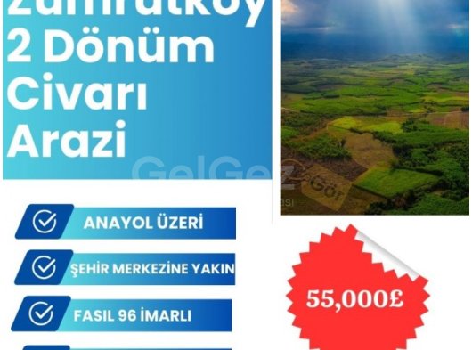 ZÜMRÜTKÖY'DE SATILIK KONUT İMARLI ARAZİ