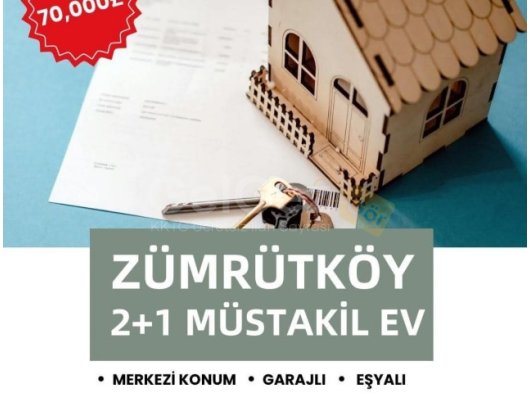 Zümrütköy/Güzelyurt'ta Full Eşyalı İyi Durumda Satılık 2+1 Müstakil Ev 70.000stg