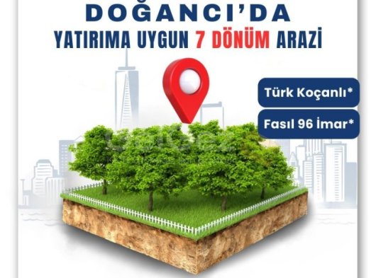 Doğancı/Lefke'de yatırıma uygun, deniz manzaralı, Türk Koçanlı, elektrik ve su altyapısına yakın resmi yolu olan 7 Dönüm arazi satılıktır. 0542 880 02 22