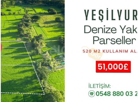 Yeşilyurt'ta Denize Yürüme Mesafesinde Satılık Arsalar