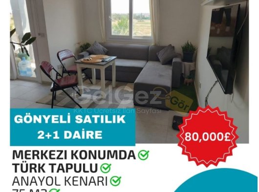 Gönyeli Satılık Türk Malı 2+1 Daire
