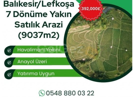 Balıkesir'de 7 Dönüme Yakın Satılık Arazi. 05488800322