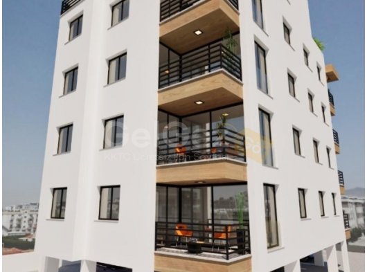 Lefkoşe Merkezde Sıfır Bina Türk Koçanlı 40 M2 Teraslı Manzaralı 2+1 Satılık Daire
