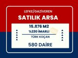 LEFKE GAZİVERENDE 580 DAİRELİK PROJESİ ONAY AŞAMASINDA TÜRK KOÇAN SATILIK ARSA
