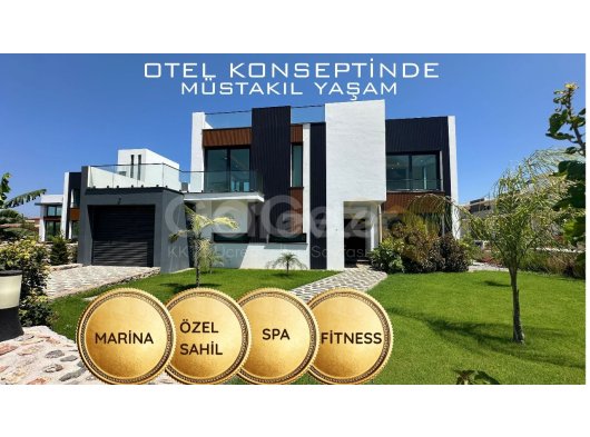 GİRNE KARŞIYAKADA KENDİNE AİT MARİNASI VE ÖZEL SAHİLİ OLAN 4+1 SATILIK VİLLA/ ZİYARET ETMEDEN GEÇMEYİN