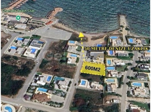 GİRNE ÇATALKÖYDE DENİZE 50 METRE UZAKLIKTA 600 M2 SATILIK MÜKEMMEL BİR VİLLALIK ARSA İLE SİZLERİ BULUŞTURUYORUZ.