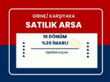 GİRNE KARŞIYAKADA DENİZ MANZARALI 20.000M2 SATILIK %35 İMARLI ARSA/ VİLLA-DAİRE PROJESİ İÇİN MÜKEMMEL EĞİMDE