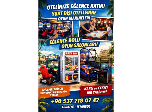 Oyun Makineleri Oyun Salonları, Oteller ve Eğlence Merkezleri için Profesyonel Çözümler