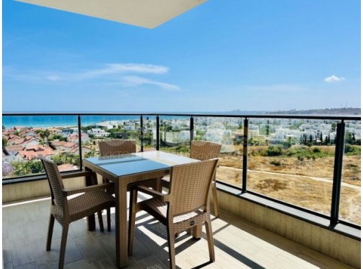 İskele, Boğaz - Caesar Blue' da Full Eşyalı Deniz Manzaralı 1+1 Daire!
