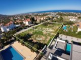 Girne Bellapais'te 2 Villa Yapımına Uygun Full Deniz Manzaralı 1535 m2 Satılık Arsa