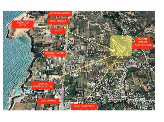 Acil Fırsat!! Girne Ozanköy'de Cratos Otele Yakın 5 İmarlı Villa Yapımına Uygun 752 m2 Satılık Arsa