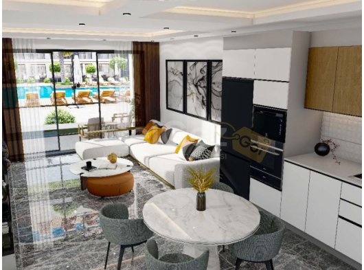 İSKELE MERKEZİ KONUMDA LÜX 1+1 DAİRE