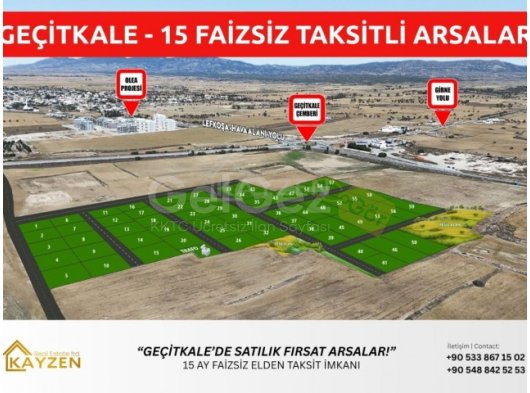 GEÇİTKALE'DE MÜKEMMEL ARSA FIRSATI, HAYATINIZI VE YATIRIMLARINIZI EN GÜZEL YOL İLE ŞEKİLLENDİRİN!