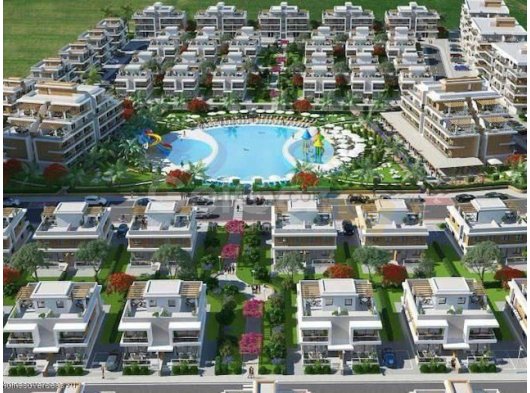 İSKELE LONG BEACH ROYALSUN ELİT SİTESİNDE KİRALIK 2+1 FULL EŞYALI İKİZ VİLLA