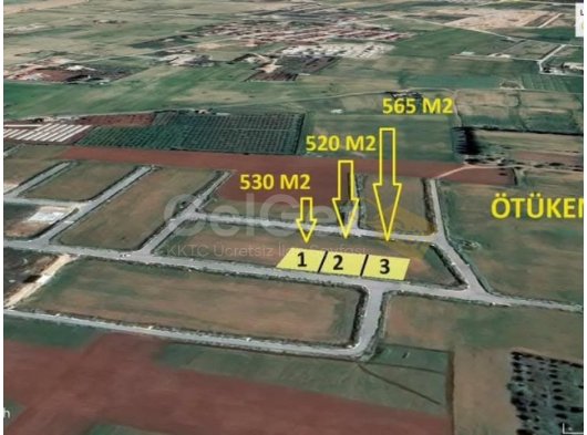 İSKELE ÖTÜKEN DE 2 KAT İMARLI VİLLALIK ARSA