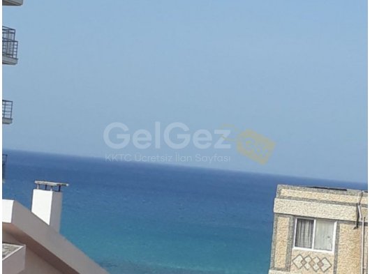 Gazimağusa Gülserende denize iki dk yürüme mesafesinde deniz manzaralı 3+1 eşyalı kiralık daire