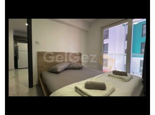 İskele long beach eşyalı, 1+1 eşyalı kiralık daire