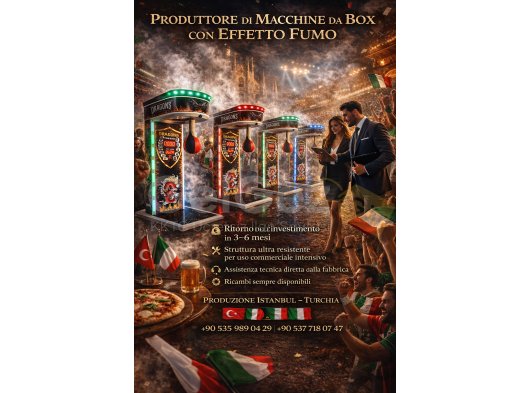 Guadagna ogni giorno con la Macchina da Boxe! Perfetta per bar, stabilimenti balneari e sale giochi