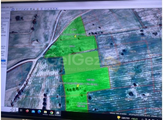 Gazimağusa Geçitkalede satılık fasıl 96 imarlı 17 dönüm arsa