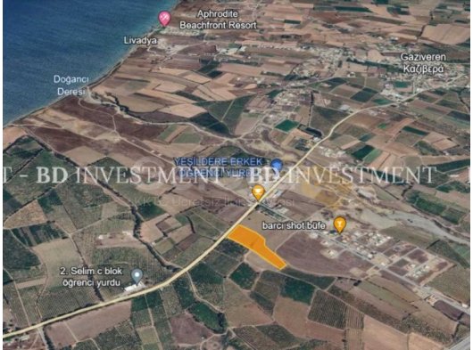 İskele Merkeze 1 Km Mesafede 10.805 m² Tarla