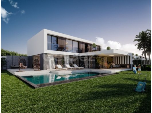 Çatalköyde 5 yıldız otellere yakın, gelişmekte olan konumda satılık 4+1  havuzlu özel villa! Fiyata KDV, Trafo dahildir!