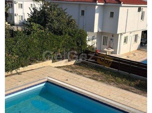 ıskele bogaz bölgesinde full eşyalı özel havuzlu müstakil 3+1 villa