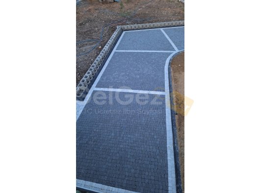 Antalya Alanya begonit küptaş granit küptaş uygulama ekibi Halil usta