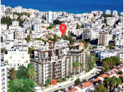 Girne Merkezde Pamfilya Sitesinde 3+1 Lüks Daire