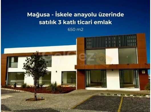 Gazimağusa-İskele anyolu üzerinde satılık sende katlı, bodrumlu 650 m2 dükkan!  7000 GBP KİRACISI İSTENİRSE HAZIR