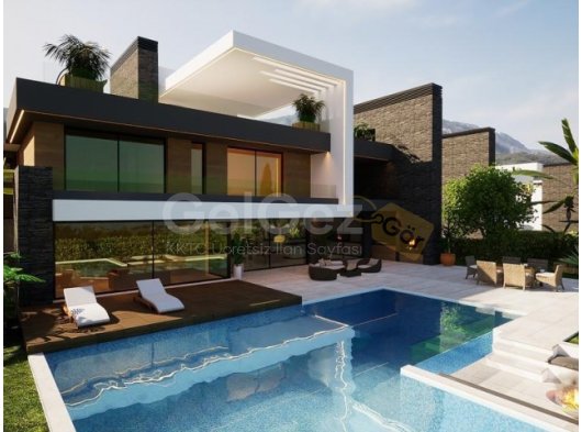 Girne Edremit ; Muhteşem Lokasyonda, Dağ Deniz Manzaralı , Ultra Lüx Villa!