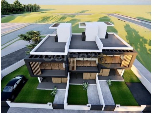 Girne Lapta; Denize Yürüme Mesafesinde Dublex Bahçeli Daireler. Beyaz Eşyalı!