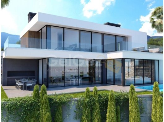Girne Bellapais; Muhteşem Dağ Deniz Manzaralı, TÜRK KOÇANLI, Asansörlü Ultra Lux Villa .  SON 2 VİLLA !!!
