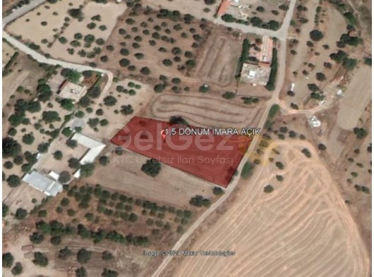 Girneye Bağlı Kozanköy Bölgesinde İmara Açık 1,5 Dönüm Arsa Satılık