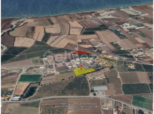 Lefke Gaziveren Bölgesinde Kelepir Fiyata Satılık 5 Dönüm Arsa Satılık