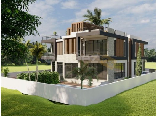 Lefkoşa Hamitköy Bölgesinde 255 m2 Kapalı Alana Sahip 4 Yatak Odalı Geniş Bahçeli İki Adet Villamız Satılık