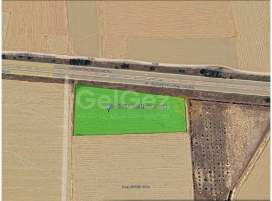 Lefkoşa/Mağusa Anayolu Üzeri Köpek Yarış Pisti Yanı 12 Dönüm Arsa Satılık