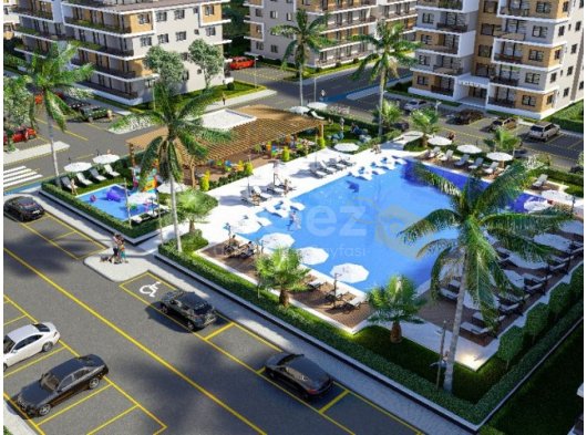 Mağusa Geçitkale Bölgesinde site sçerisinde 1+1, 2+1 ve 3+1 ortak havuzu olan sitemizde kapalı yüzme havuzlu ve spor alanları yer almaktadır