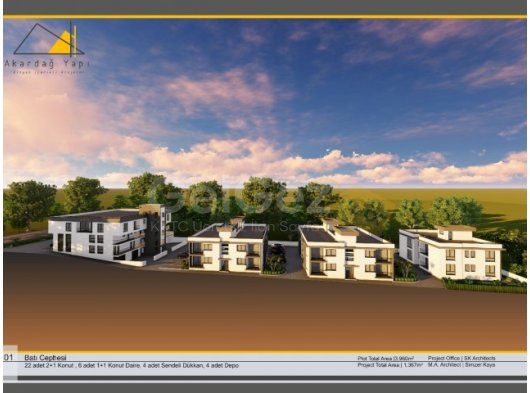 Çatalköyde Satılık 1+1 ve 2+1 Seçenekleri İle Satılık Lüx Daireler