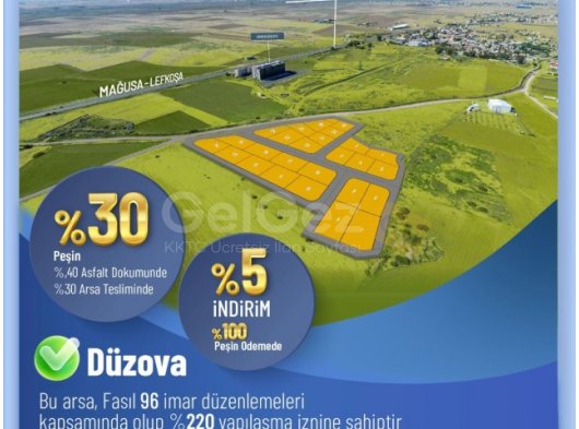 Lefkoşa Mağusa Anayolu Üzeri Düzovada Yatırımlık Projeler
