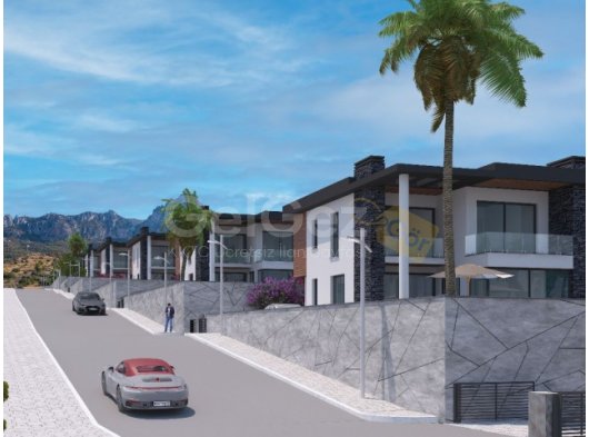 Girne Zeytinlik Bölgesinde Satılık Ultra Lüx 4+1 Havuzlu Villalar