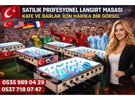 Garantili Satılık Profesyonel İkinci El Langırt Masası – Kafe ve Barlar İçin