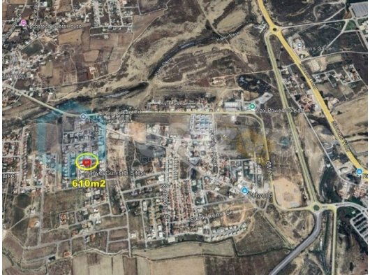 SATILIK VİLLA ARSASI – TUZLA / GAZİMAĞUSA 610m2 - 05338641212