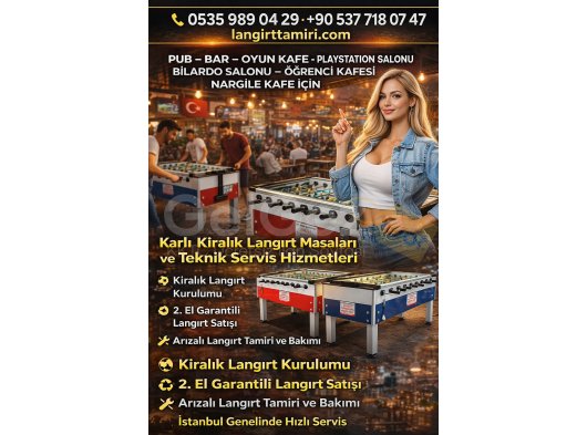 ???? İstanbul Langırt Dünyası: Tamir, Kiralama ve Garantili İkinci El Satış Merkezi