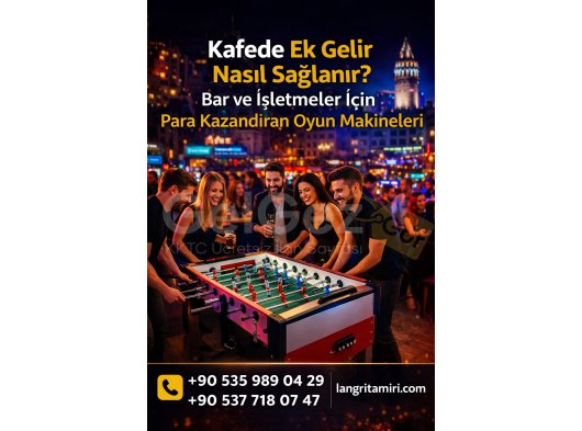 Kafede Ek Gelir Nasıl Sağlanır? | Bar ve İşletmeler İçin Para Kazandıran Oyun Makineleri
