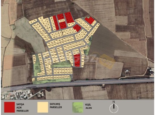 Mağusa Korkuteli bölgesinde satılık arsalar