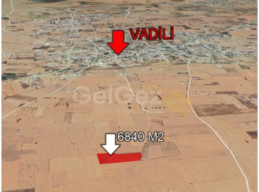 VADİLİ KÖYÜNDE SATILIK 8640 M2 RESMİ YOLU MEVCUT