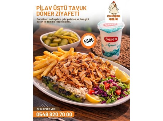 Pilav Üstü Tavuk Döner Ziyafeti !