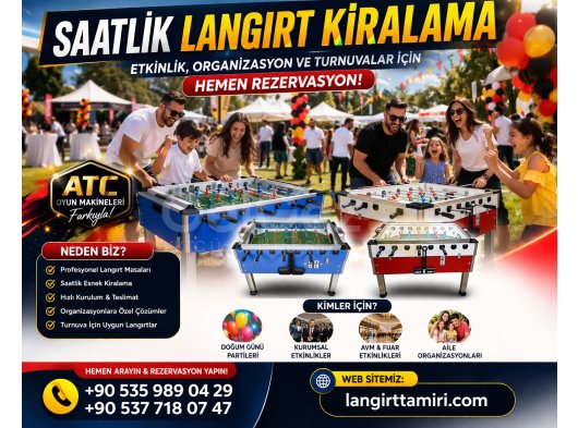 Saatlik Langırt Kiralama | Etkinlik, Organizasyon ve Turnuvalar İçin Hemen Rezervasyon